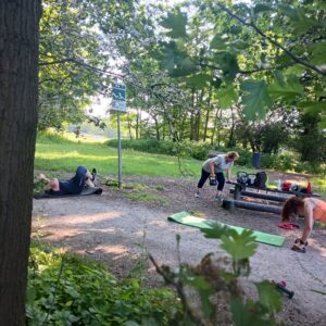 Lekker in het park trainen